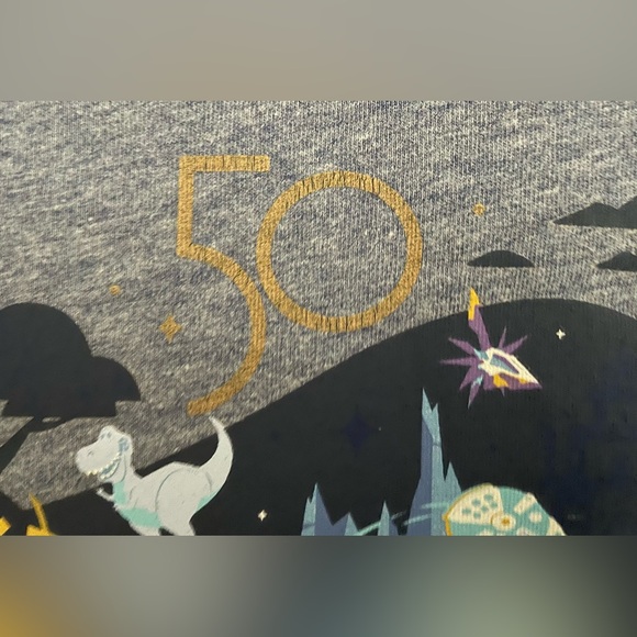 Sz M Walt Disney World 50th Anniversary Blue Ringer Shirt - Picture 9 of 13